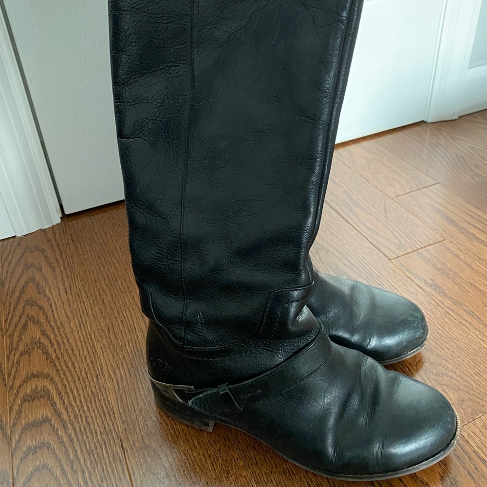 Women’s tall leather Ugg boots